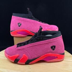 Nike Air Jordan 14 Retro Low Shocking Pink Black DH4121-600 Women's Size 9.5